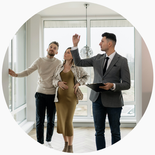 Verkocht bord bij aankoop huis